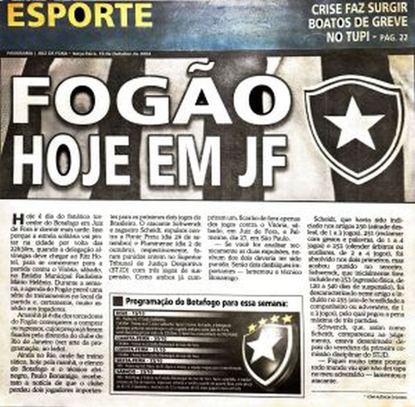 Read more about the article Fogão hoje em JF