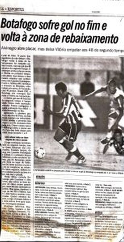 Read more about the article Botafogo sofre gol no fim e volta à zona de rebaixamento
