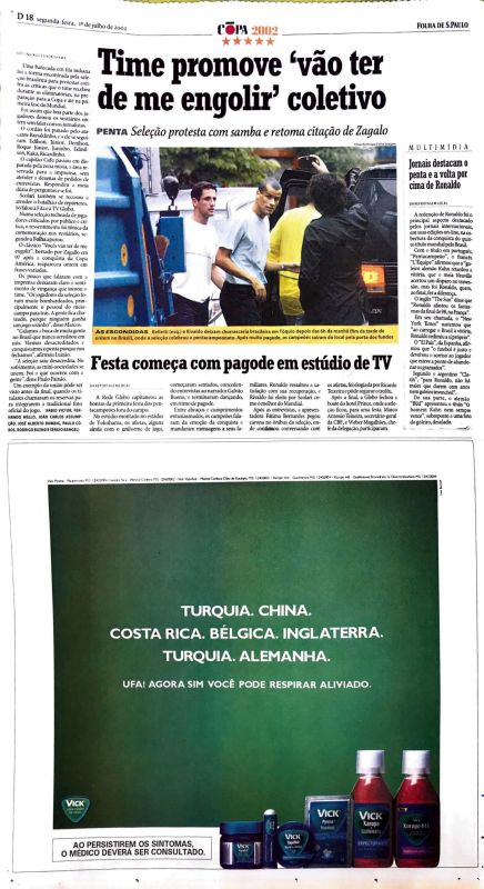 Read more about the article Time promove “vão ter de engolir” coletivo