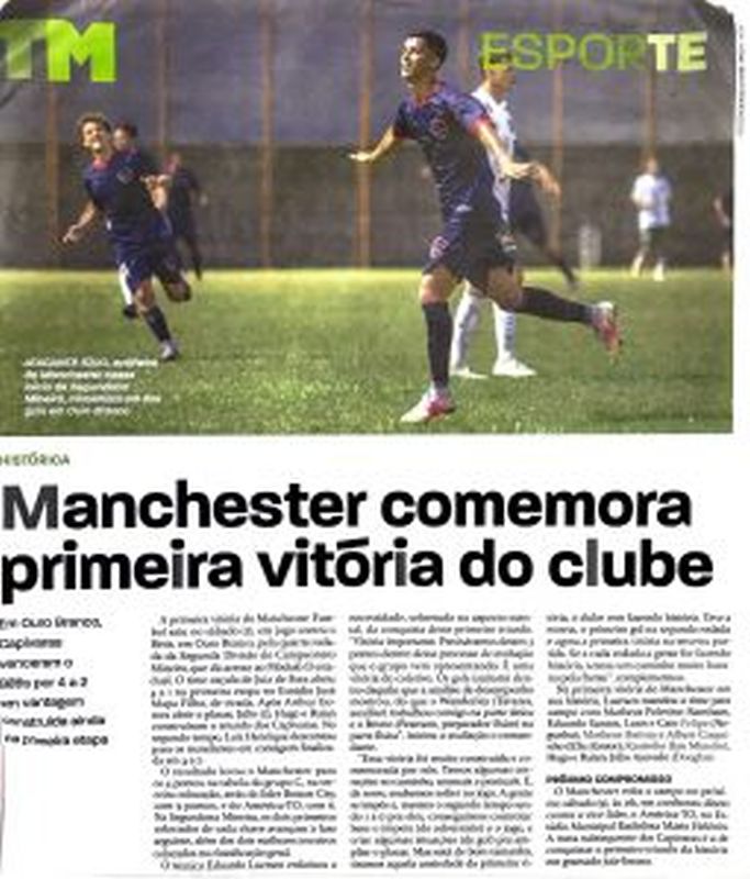 Read more about the article Manchester comemora a primeira vitória do Clube