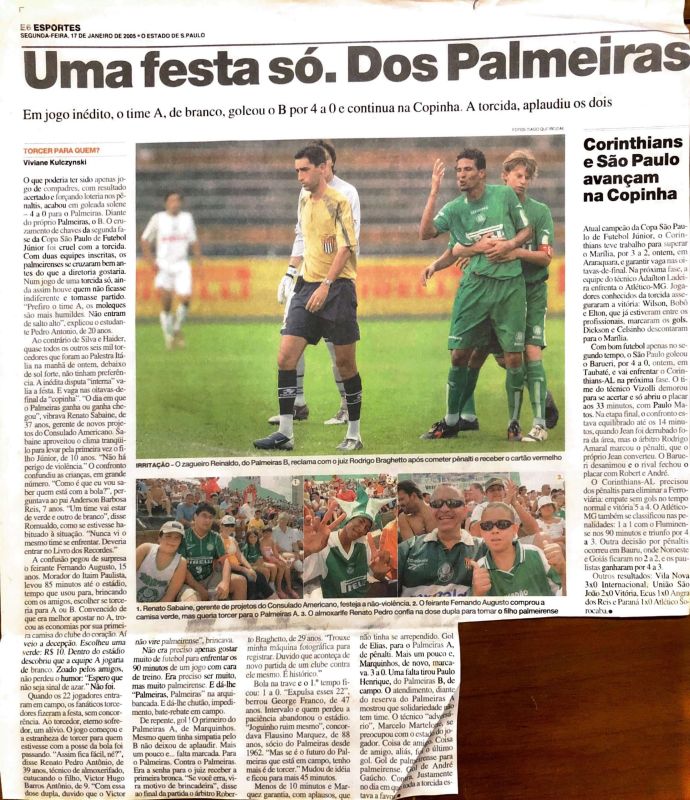 Read more about the article Uma festa só. Dos Palmeiras
