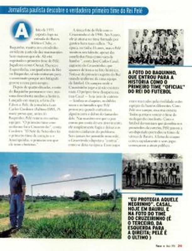 Read more about the article O verdadeiro primeiro time de Pelé
