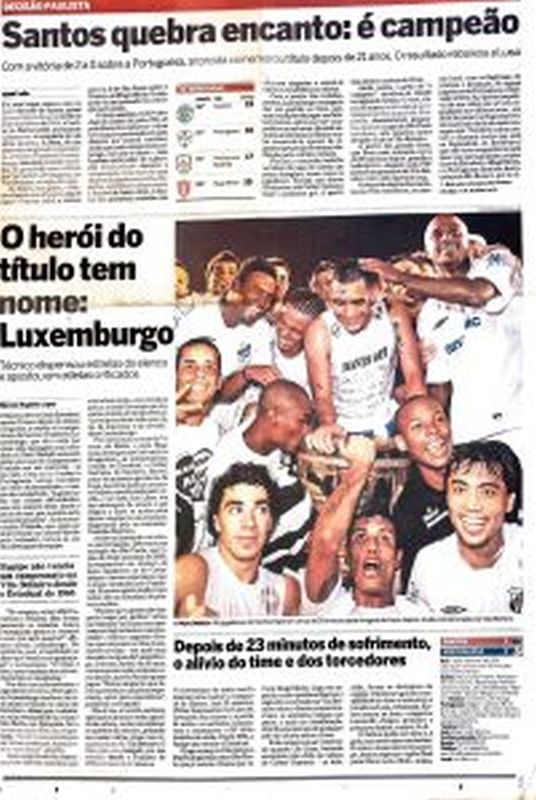 Leia mais sobre o artigo Santos quebra encanto: é campeão