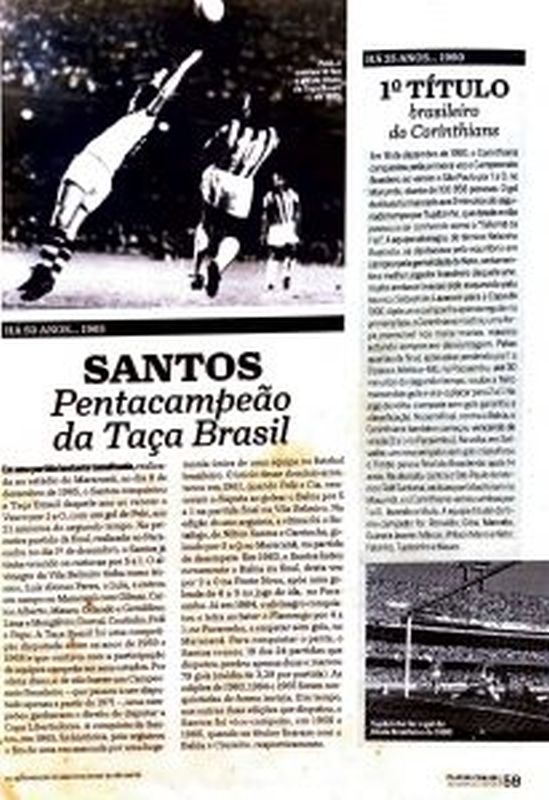 Leia mais sobre o artigo Santos , pentacampeão da Taça Brasil