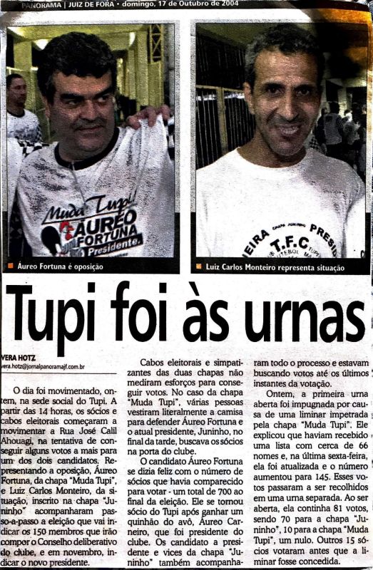 Read more about the article Tupi foi as urnas