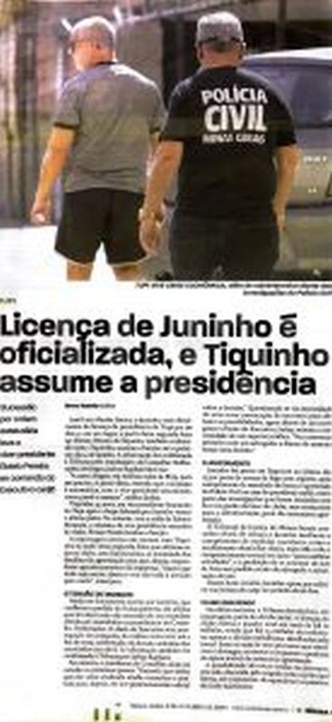 Read more about the article Licença de Juninho é oficializada, e Tiquinho assume a presidência