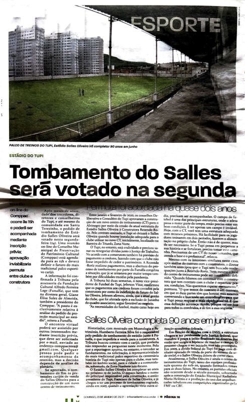 Read more about the article Tombamento do Salles será votado na segunda