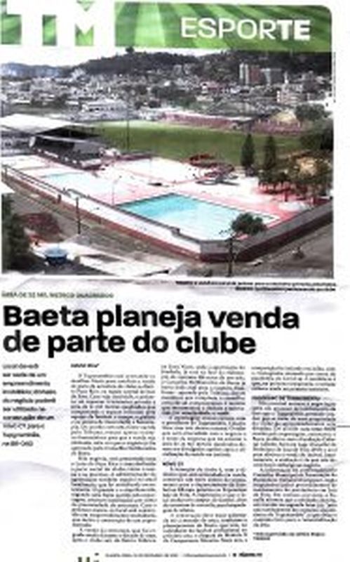 Read more about the article Baeta planeja venda de parte do clube
