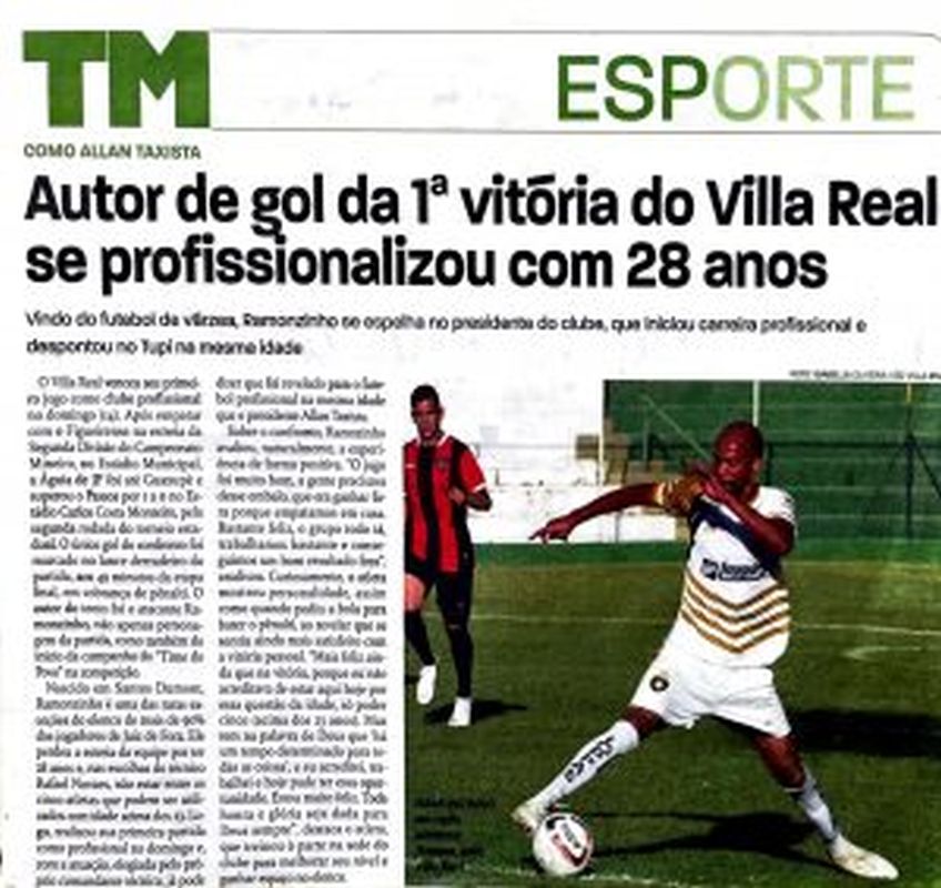 Leia mais sobre o artigo Autor do gol da 1ª vitória do vila Real se profissionalizou com 28 anos