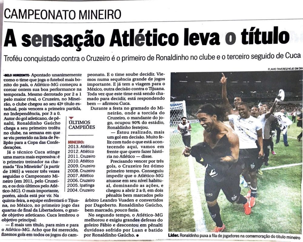 Read more about the article A sensação do Atlético leva o título