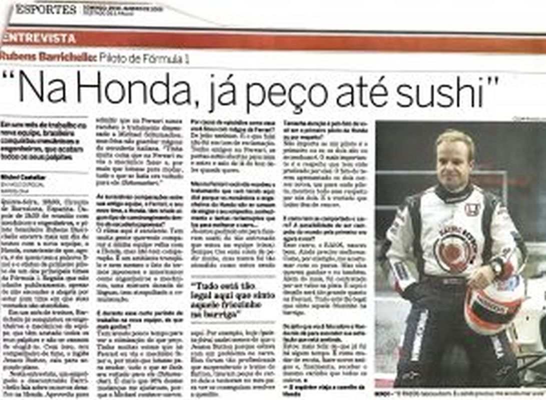 Read more about the article “Na Honda já peço até sushi”
