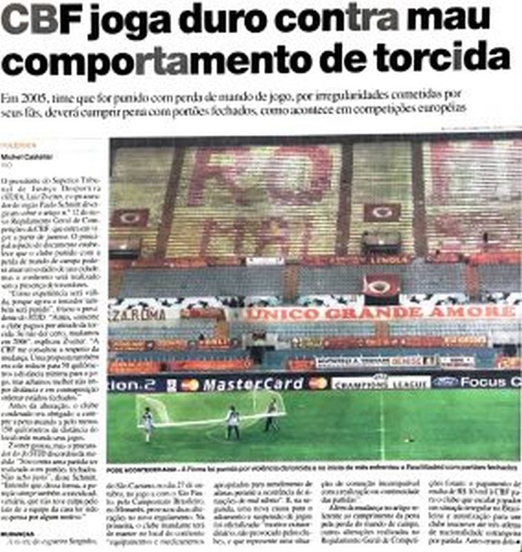 Leia mais sobre o artigo CBF joga duro contra o mau comportamento