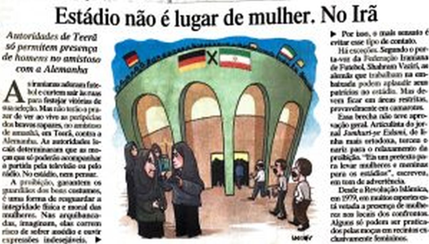 Read more about the article Estádio não é lugar de mulher. No Irã