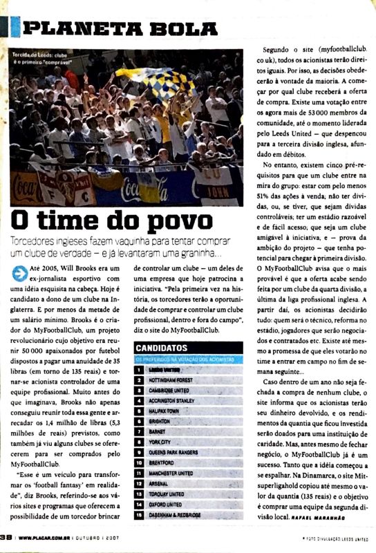 Read more about the article O time do povo