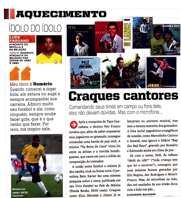 Read more about the article Craques cantores