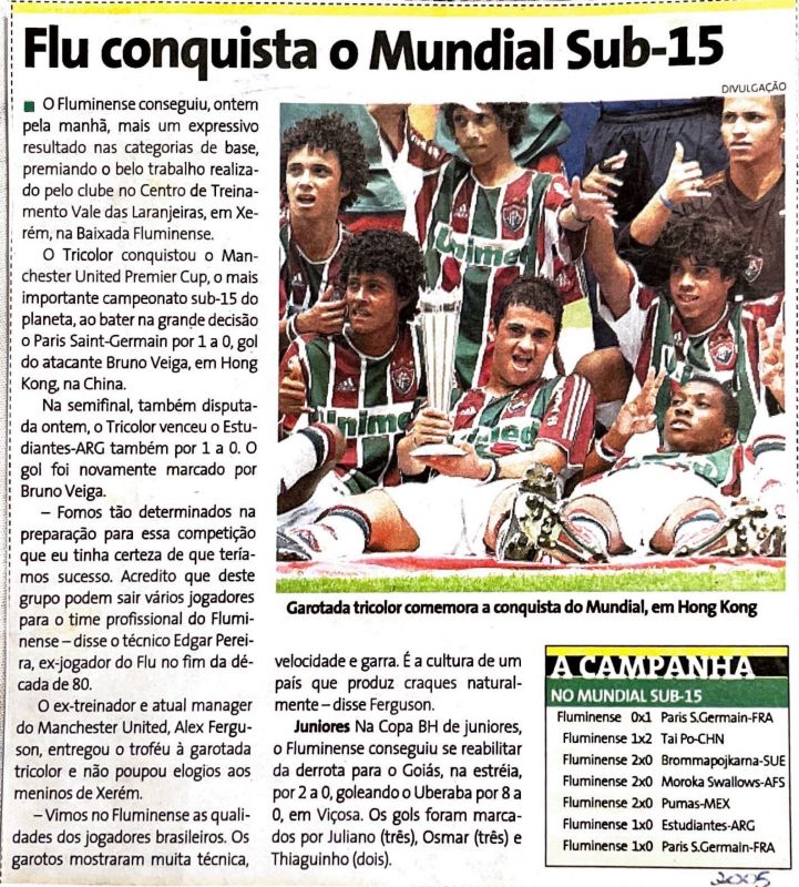 You are currently viewing Flu conquista o Mundial sub-15