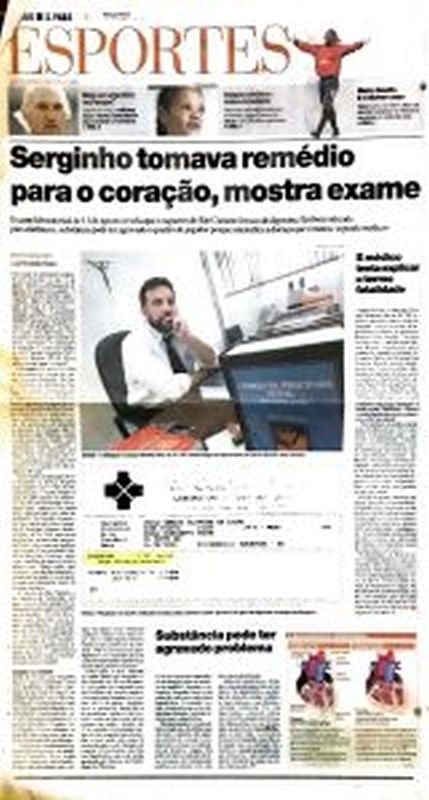 Read more about the article Serginho tomava remédio para o coração, mostra exame