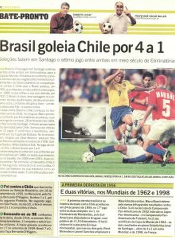 Read more about the article Brasil goleia Chile por 4 a 1